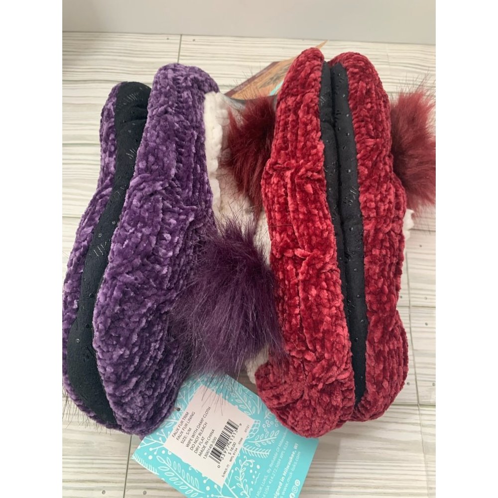 Muk Luks Bundle 2 pair Women’s Ballerina Slipper - Picture 1 of 8